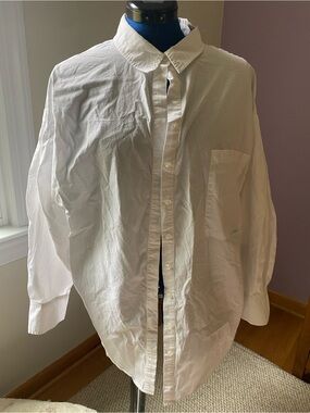 11 Honore Maeve Oversized Button-Down Shirt - 100% Cotton